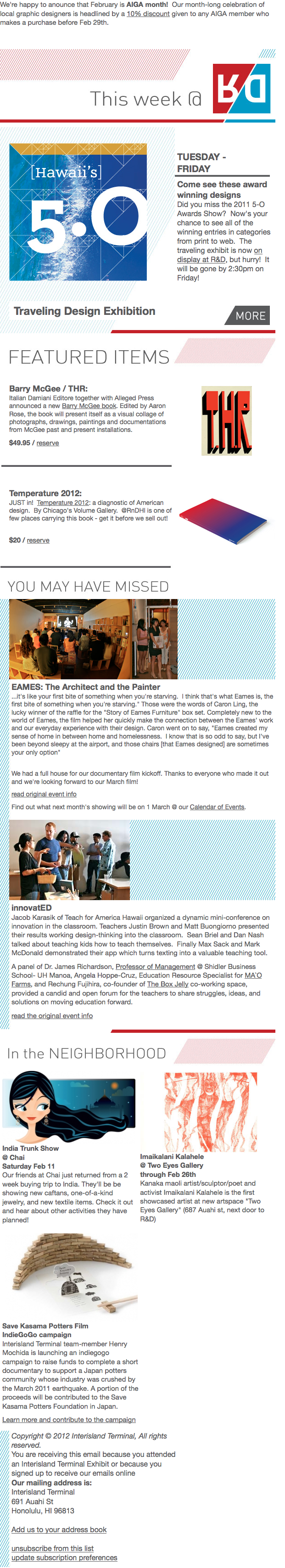 Sample of existing newsletter not a mockup of proposed broadsheet2
